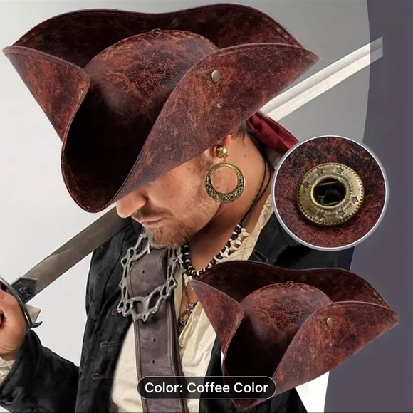 Cosplay/halloween Pirate tricorner hat - Picture 4 of 4